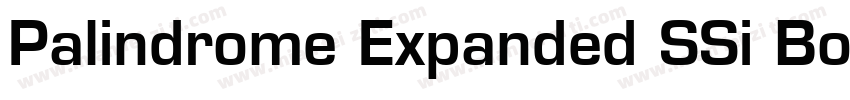 Palindrome Expanded SSi Bold Expan字体转换